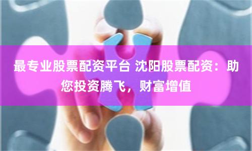 最专业股票配资平台 沈阳股票配资：助您投资腾飞，财富增值